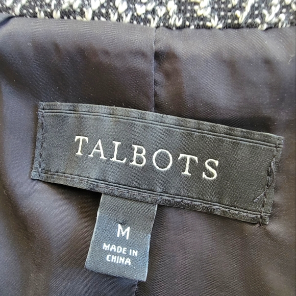 💐 Talbots One-Button Suit Jacket Size Medium - Picture 3 of 5